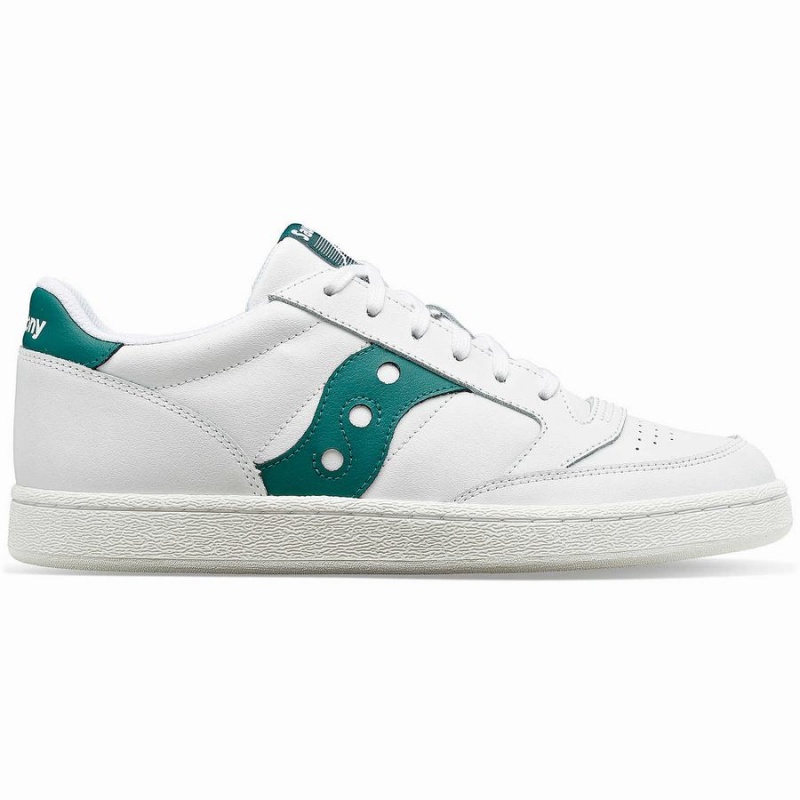 Sapatilhas Saucony Jazz Court PU Feminino Branco Verdes | Portugal S57421-Y08