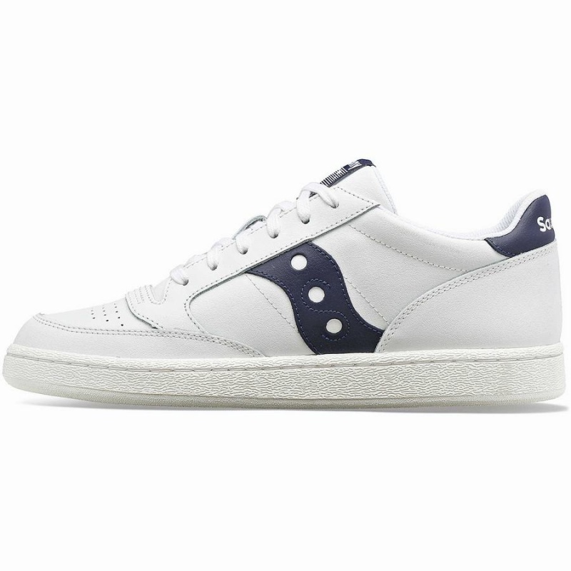 Sapatilhas Saucony Jazz Court PU Feminino Branco Azul Marinho | Portugal S71036-L12