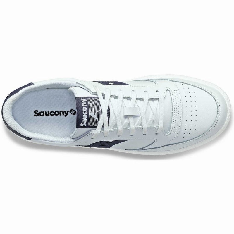 Sapatilhas Saucony Jazz Court PU Feminino Branco Azul Marinho | Portugal S71036-L12