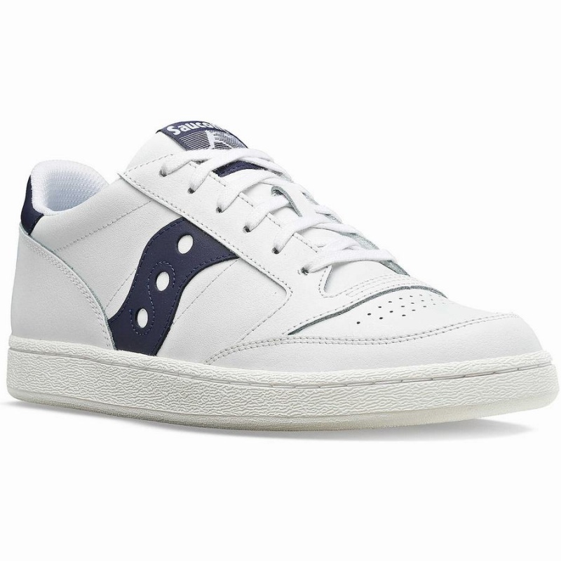 Sapatilhas Saucony Jazz Court PU Feminino Branco Azul Marinho | Portugal S71036-L12