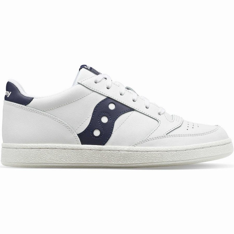 Sapatilhas Saucony Jazz Court PU Feminino Branco Azul Marinho | Portugal S71036-L12