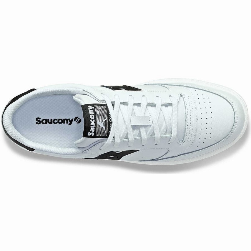 Sapatilhas Saucony Jazz Court PU Feminino Branco Pretas | Portugal S09324-Q36