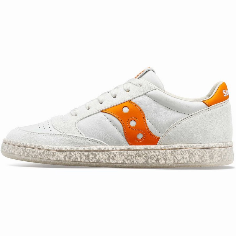 Sapatilhas Saucony Jazz Court Premium Feminino Branco Laranja | Portugal S91075-J75