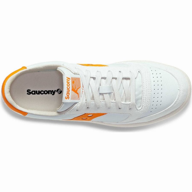 Sapatilhas Saucony Jazz Court Premium Feminino Branco Laranja | Portugal S91075-J75