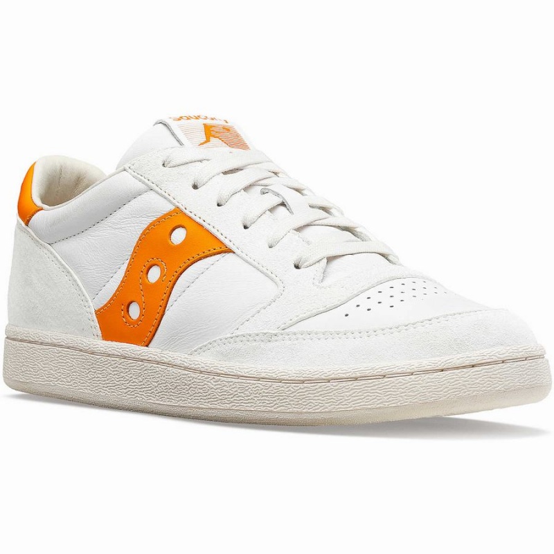 Sapatilhas Saucony Jazz Court Premium Feminino Branco Laranja | Portugal S91075-J75