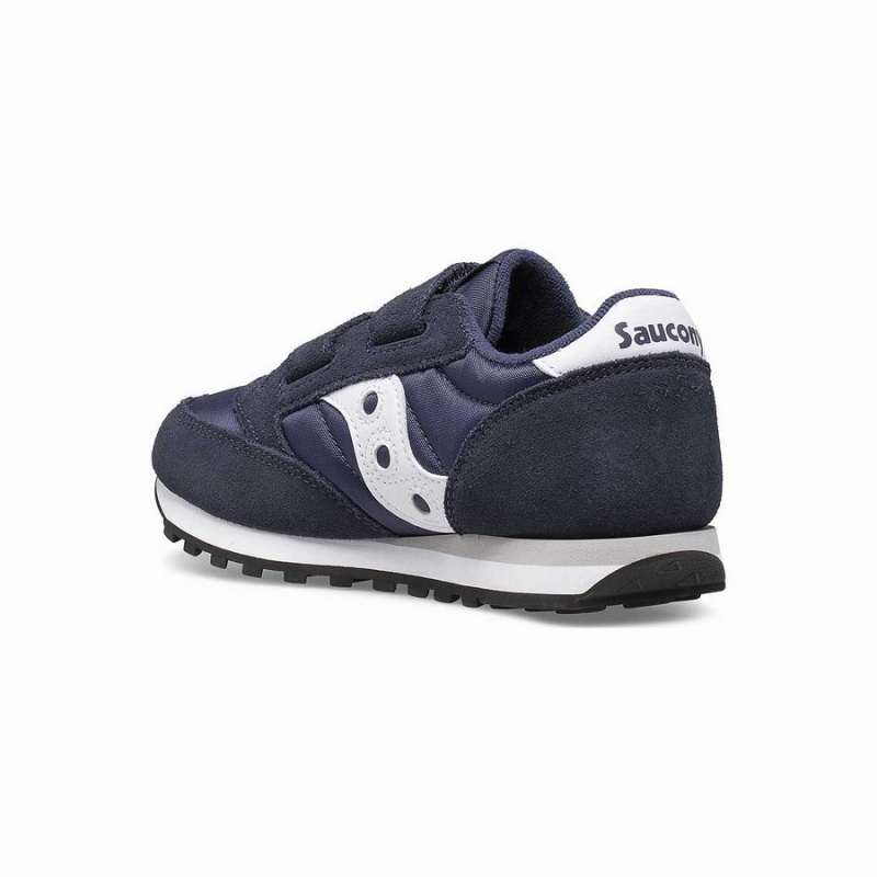 Sapatilhas Saucony Jazz Double Hook & Loop Criança Azul Marinho Branco | Portugal S83720-S92