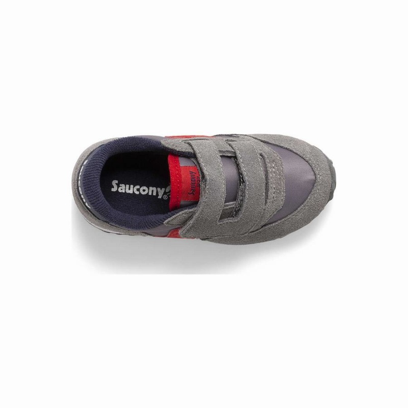 Sapatilhas Saucony Jazz Hook & Loop Criança Cinzentas Azul Marinho Vermelhas | Portugal S73809-K94