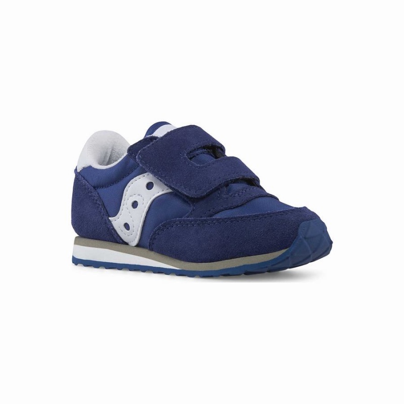 Sapatilhas Saucony Jazz Hook & Loop Criança Azul Marinho Branco | Portugal S05839-A61