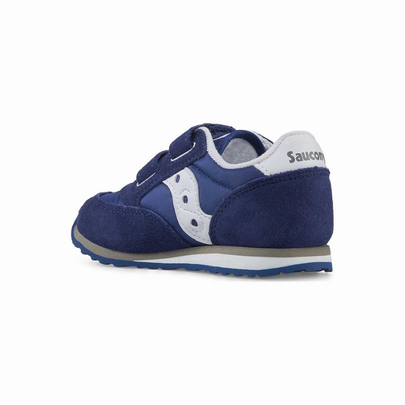 Sapatilhas Saucony Jazz Hook & Loop Criança Azul Marinho Branco | Portugal S05839-A61