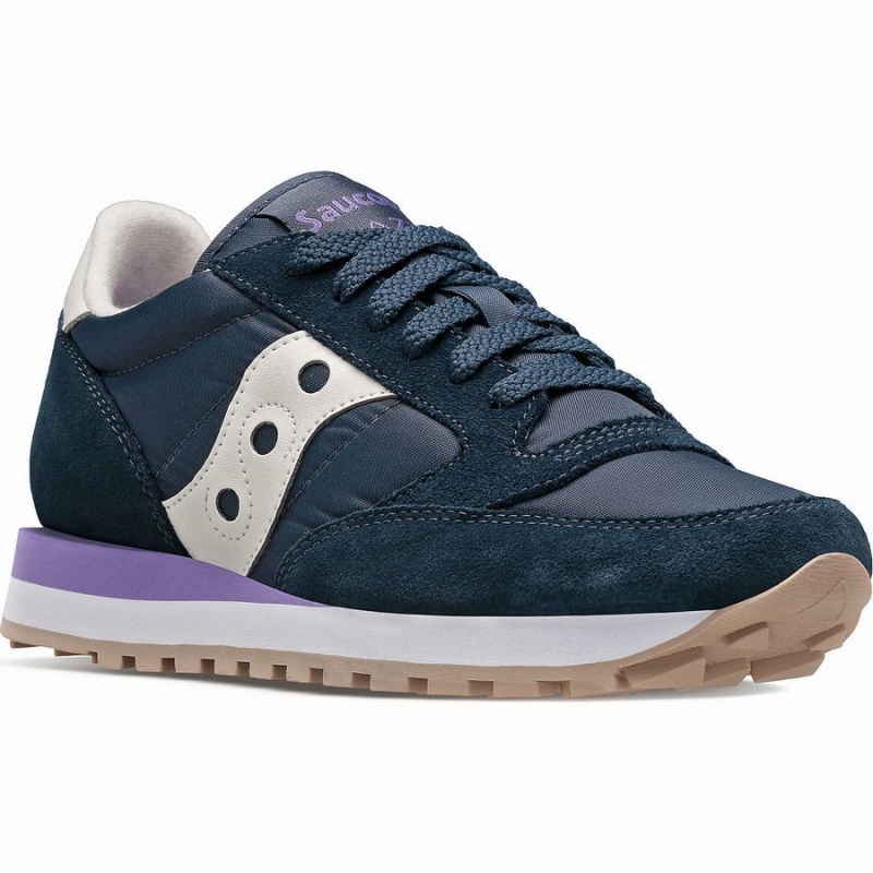 Sapatilhas Saucony Jazz Original Feminino Azul Marinho Roxo | Portugal S54983-B02