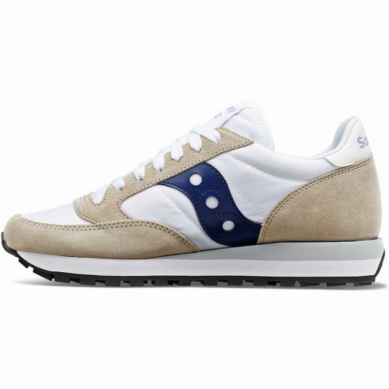 Sapatilhas Saucony Jazz Original Feminino Branco Azul Marinho | Portugal S09823-U90