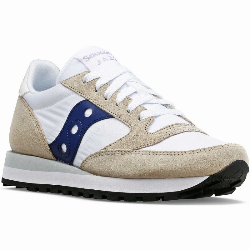 Sapatilhas Saucony Jazz Original Feminino Branco Azul Marinho | Portugal S09823-U90