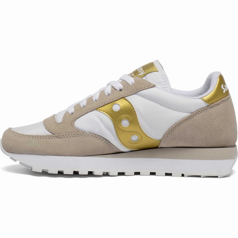 Sapatilhas Saucony Jazz Original Feminino Branco Douradas | Portugal S93841-P24