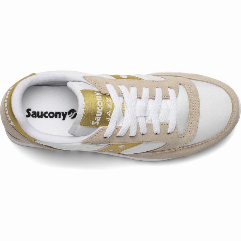 Sapatilhas Saucony Jazz Original Feminino Branco Douradas | Portugal S93841-P24