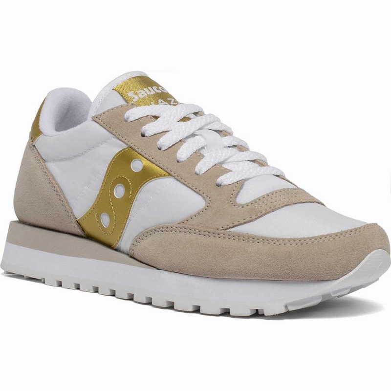 Sapatilhas Saucony Jazz Original Feminino Branco Douradas | Portugal S93841-P24