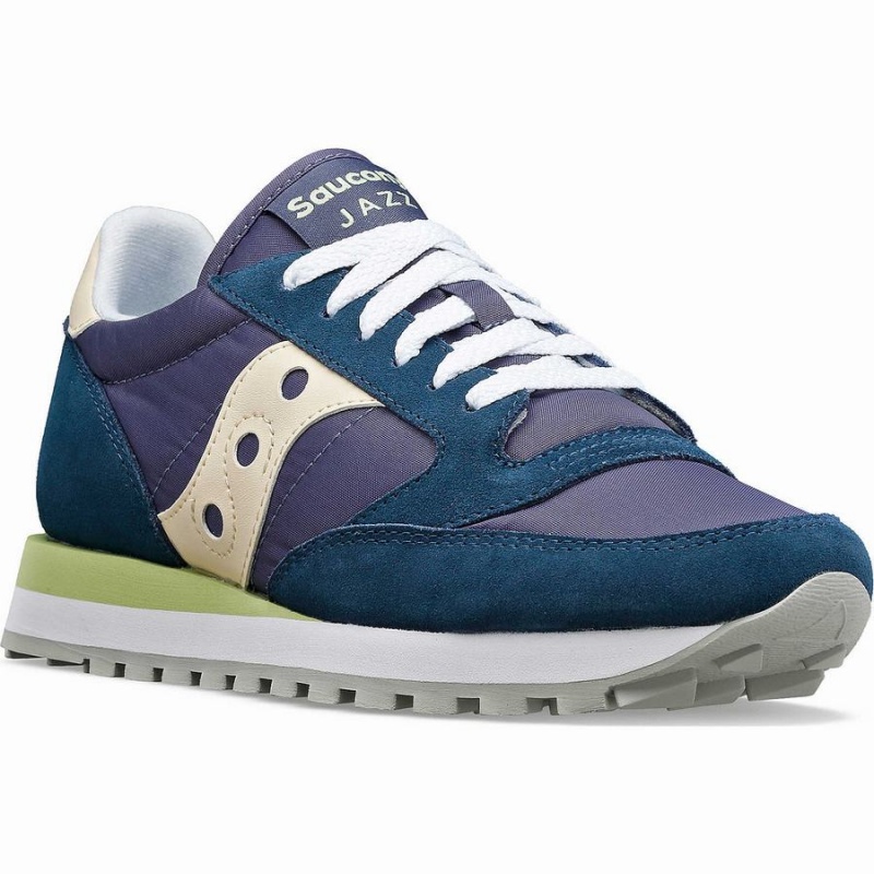 Sapatilhas Saucony Jazz Original Feminino Azul Marinho Creme | Portugal S56327-X57