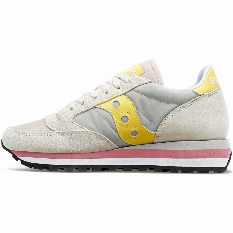 Sapatilhas Saucony Jazz Triple Feminino Cinzentas Amarelas | Portugal S69308-Y64