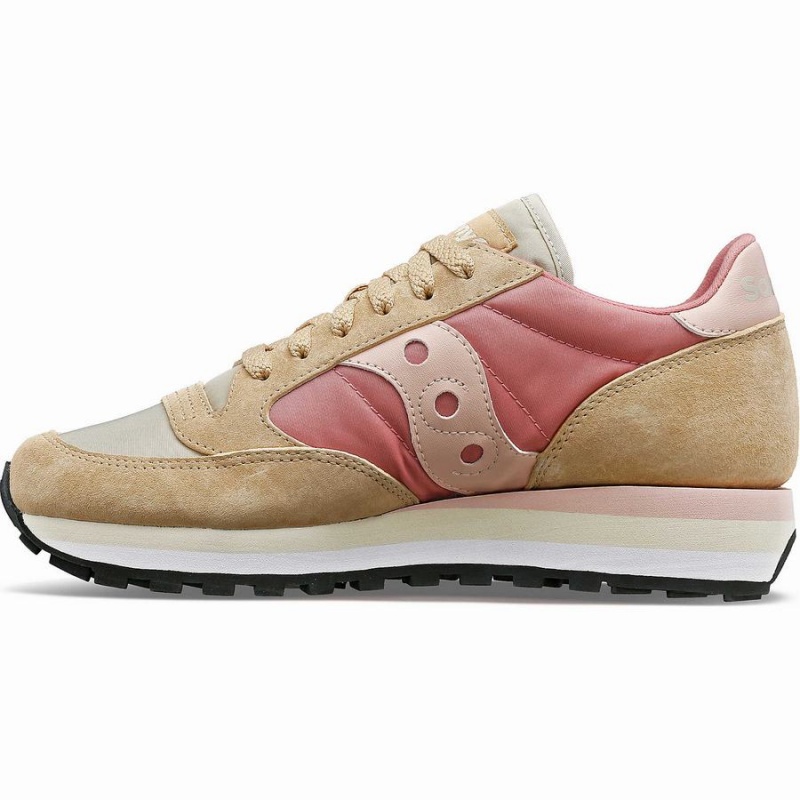 Sapatilhas Saucony Jazz Triple Feminino Bege Vermelhas | Portugal S70931-C87