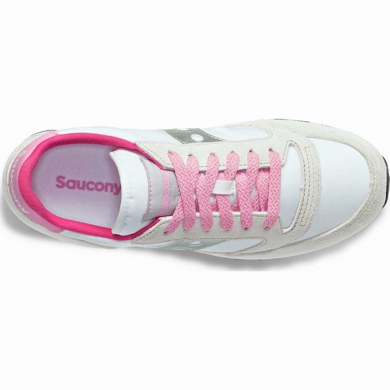 Sapatilhas Saucony Jazz Triple Feminino Branco Cinzentas Rosa | Portugal S87624-B36