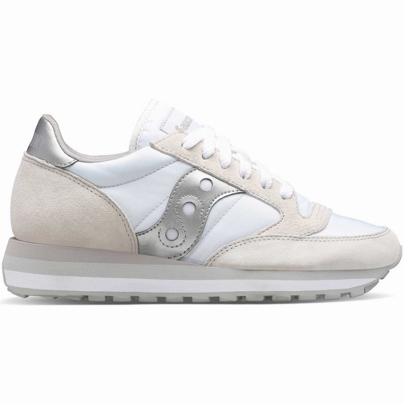 Sapatilhas Saucony Jazz Triple Feminino Branco Prateadas | Portugal S27853-W08