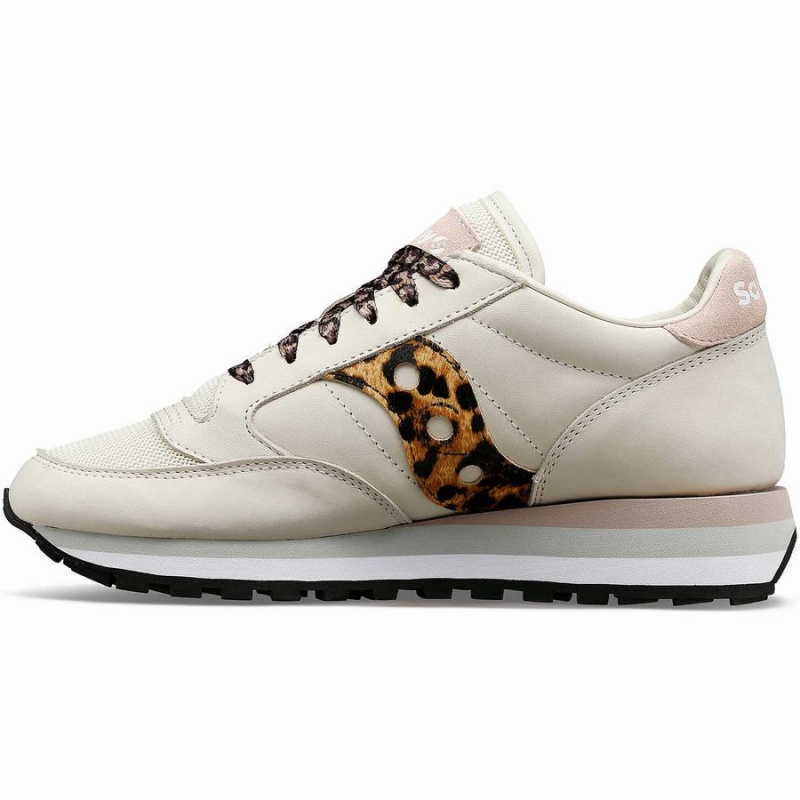 Sapatilhas Saucony Jazz Triple Feminino Bege Leopardo | Portugal S32570-Y20