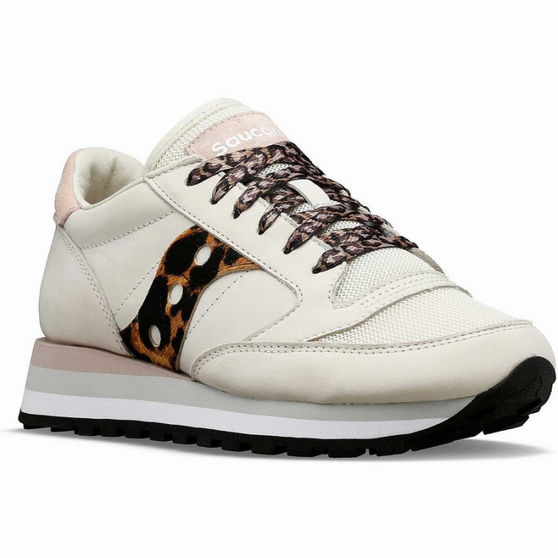 Sapatilhas Saucony Jazz Triple Feminino Bege Leopardo | Portugal S32570-Y20