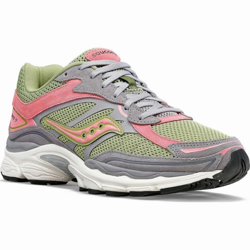 Sapatilhas Saucony ProGrid Omni 9 Premium Feminino Cinzentas Verdes | Portugal S18972-M87