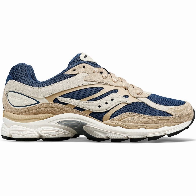 Sapatilhas Saucony ProGrid Omni 9 Premium Feminino Bege Azuis | Portugal S52093-F20