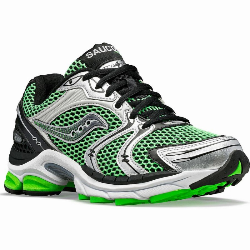 Sapatilhas Saucony ProGrid Triumph 4 Feminino Verdes Prateadas | Portugal S48961-R06