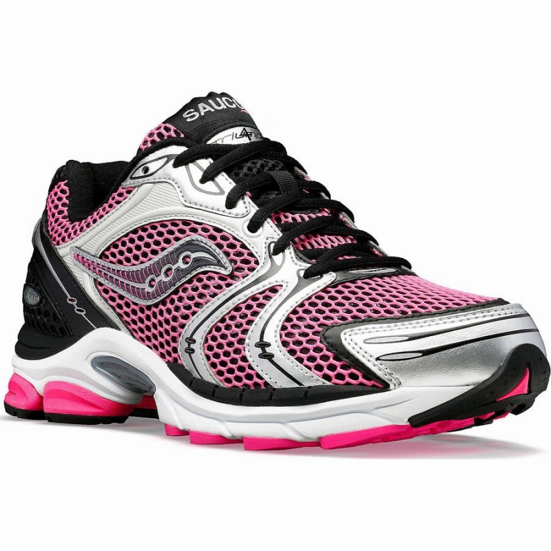 Sapatilhas Saucony ProGrid Triumph 4 Feminino Rosa Prateadas | Portugal S07948-P91