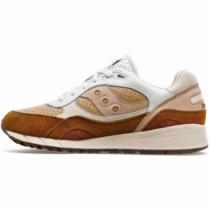 Sapatilhas Saucony Shadow 6000 Cappuccino Feminino Branco Marrom | Portugal S48176-A45