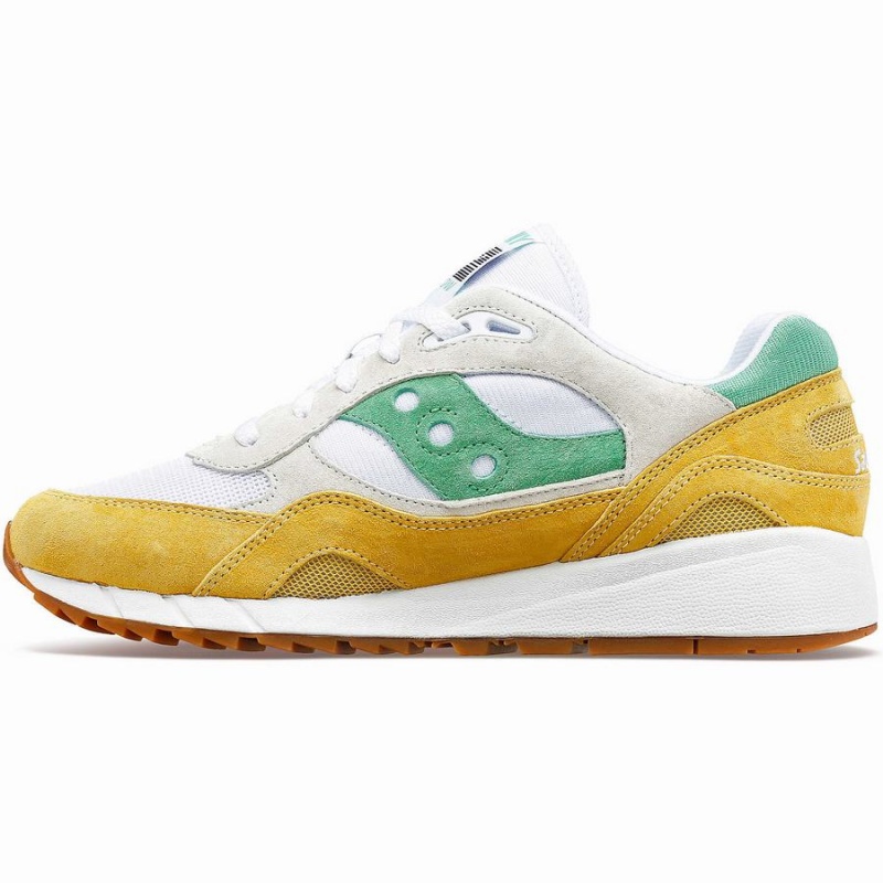 Sapatilhas Saucony Shadow 6000 Feminino Branco Amarelas Verdes | Portugal S81592-Z13