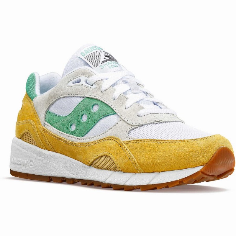 Sapatilhas Saucony Shadow 6000 Feminino Branco Amarelas Verdes | Portugal S81592-Z13