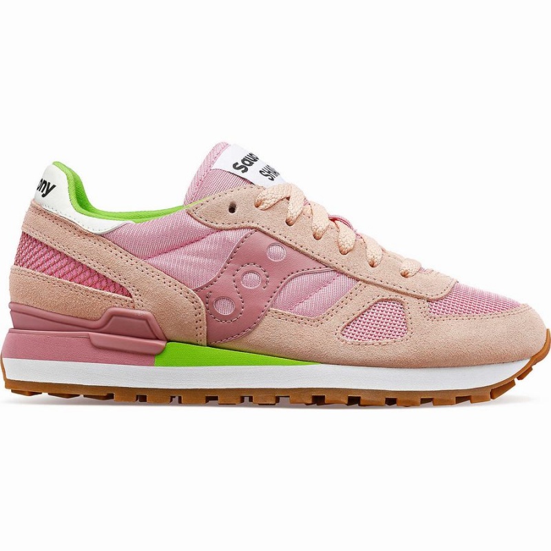 Sapatilhas Saucony Shadow Original Feminino Marrom Rosa | Portugal S90318-Z60