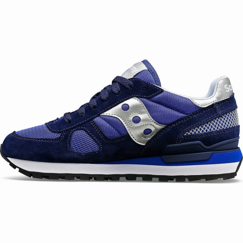 Sapatilhas Saucony Shadow Original Feminino Azul Marinho Prateadas | Portugal S21463-V38