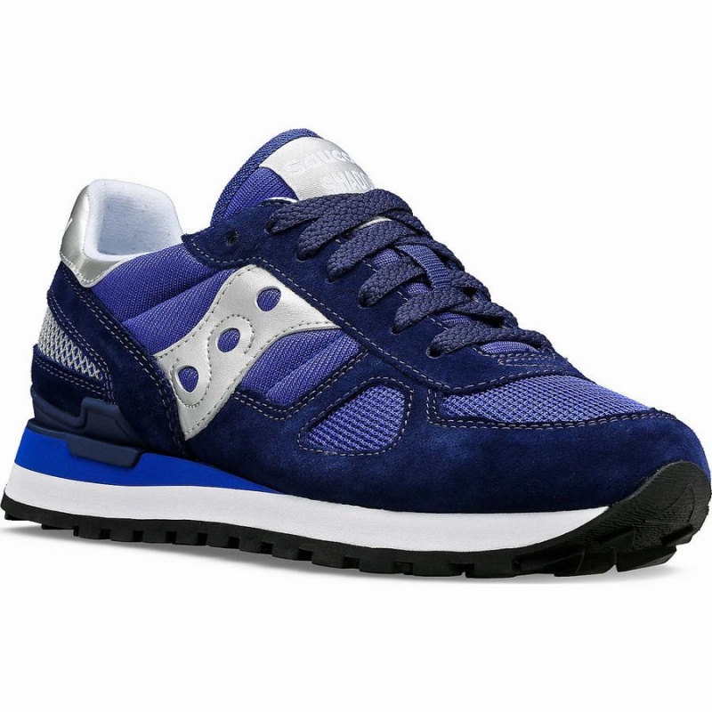 Sapatilhas Saucony Shadow Original Feminino Azul Marinho Prateadas | Portugal S21463-V38