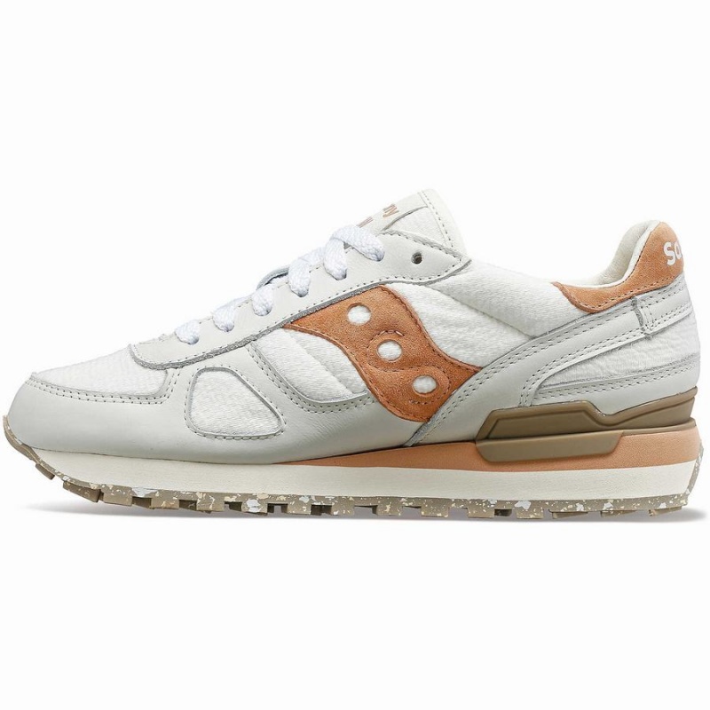 Sapatilhas Saucony Shadow Original Feminino Branco Marrom | Portugal S32986-J59