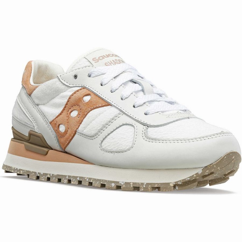 Sapatilhas Saucony Shadow Original Feminino Branco Marrom | Portugal S32986-J59