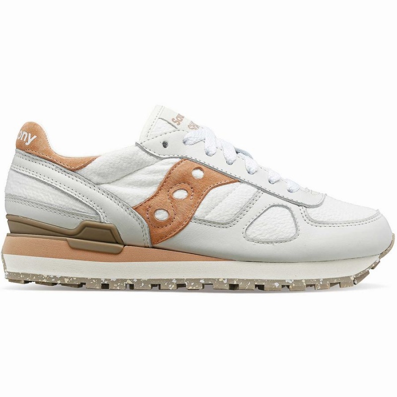 Sapatilhas Saucony Shadow Original Feminino Branco Marrom | Portugal S32986-J59