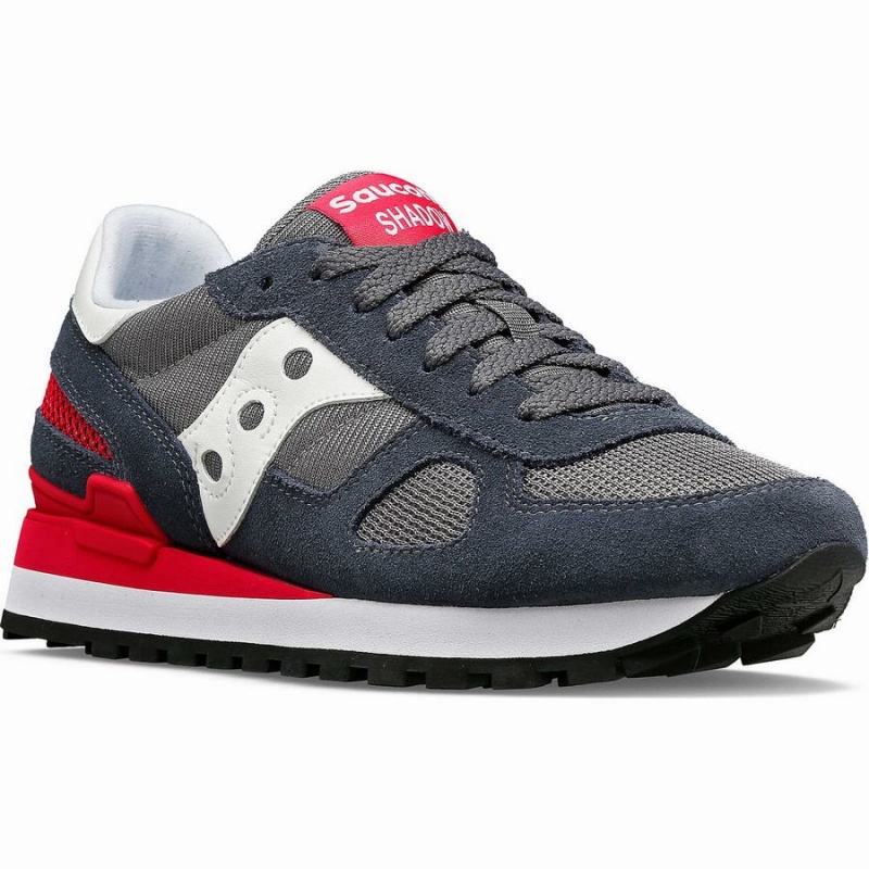 Sapatilhas Saucony Shadow Original Feminino Cinzentas Escuro Vermelhas | Portugal S21746-E38