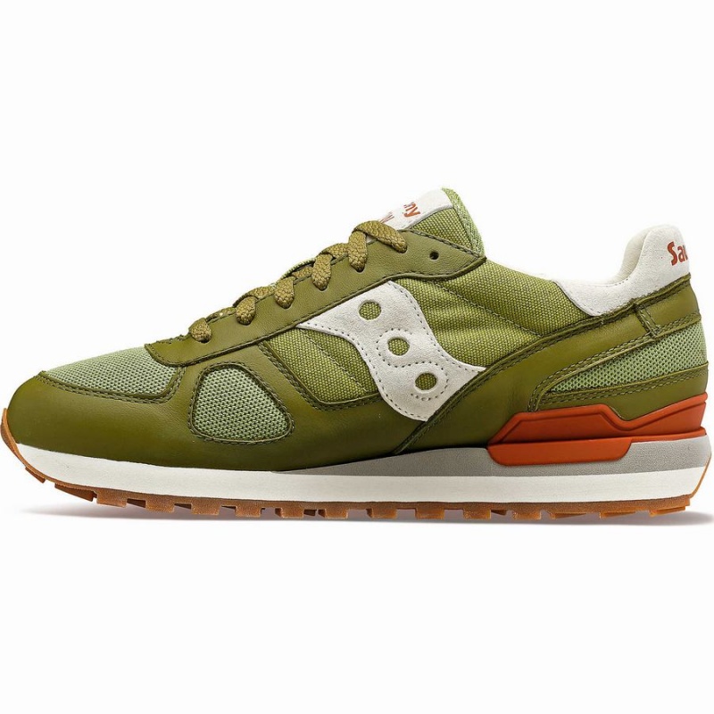 Sapatilhas Saucony Shadow Original Feminino Verde Oliva Branco | Portugal S54786-D45