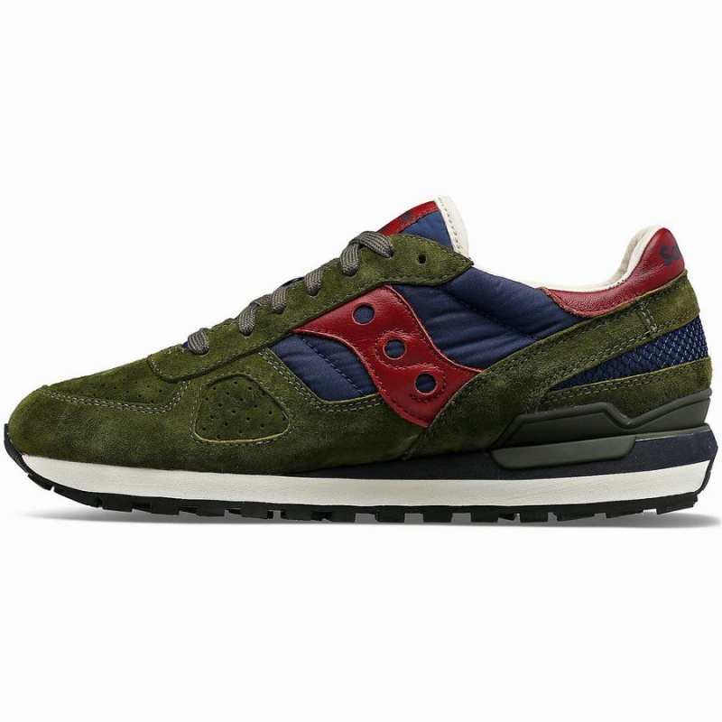 Sapatilhas Saucony Shadow Original Premium Feminino Verde Oliva Azul Marinho | Portugal S50897-Z62