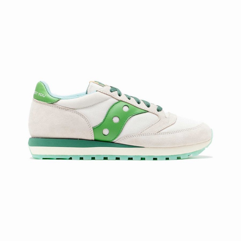 Sapatilhas Saucony Shamrock Jazz 81 Feminino Branco Verdes | Portugal S57098-S35