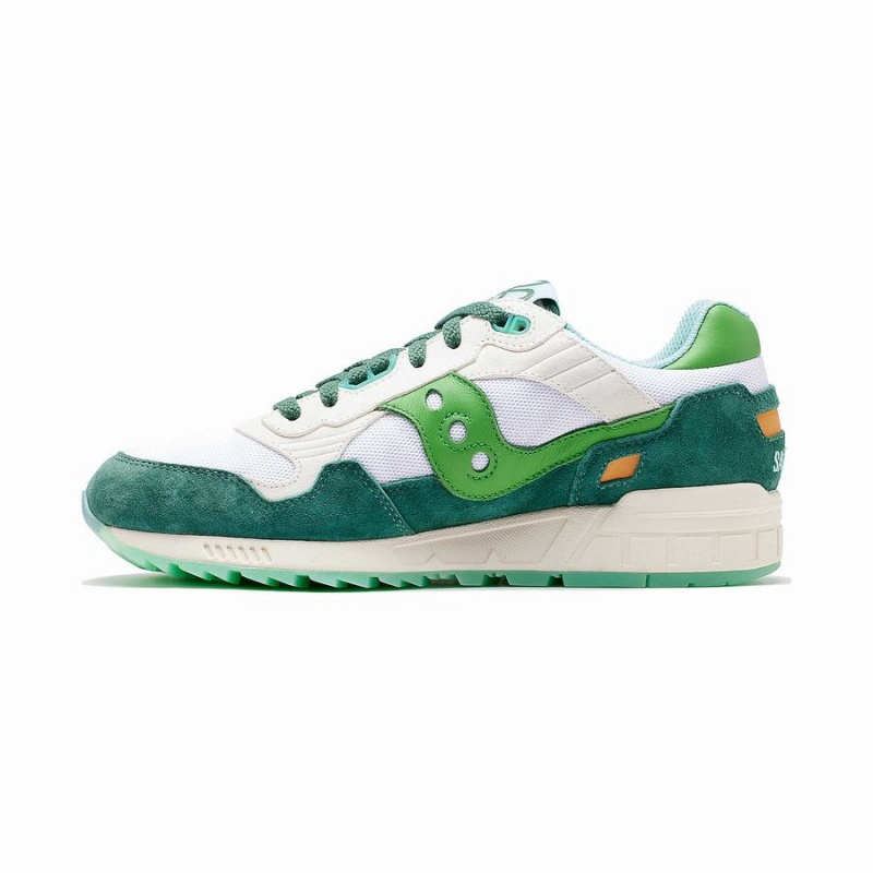 Sapatilhas Saucony Shamrock Shadow 5000 Feminino Branco Verdes | Portugal S50463-X06