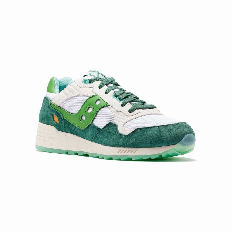 Sapatilhas Saucony Shamrock Shadow 5000 Feminino Branco Verdes | Portugal S50463-X06