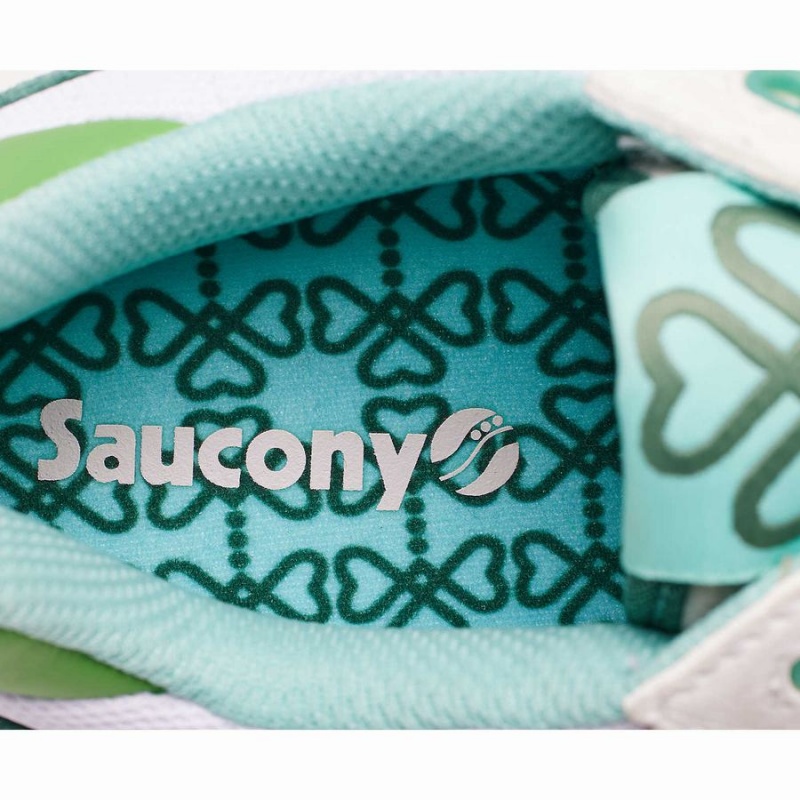 Sapatilhas Saucony Shamrock Shadow 5000 Feminino Branco Verdes | Portugal S50463-X06