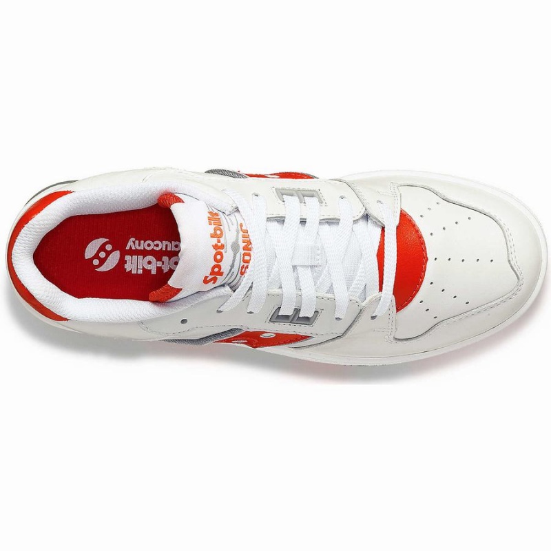 Sapatilhas Saucony Spot-Bilt™ Sonic Low Feminino Branco Vermelhas | Portugal S62947-Q68