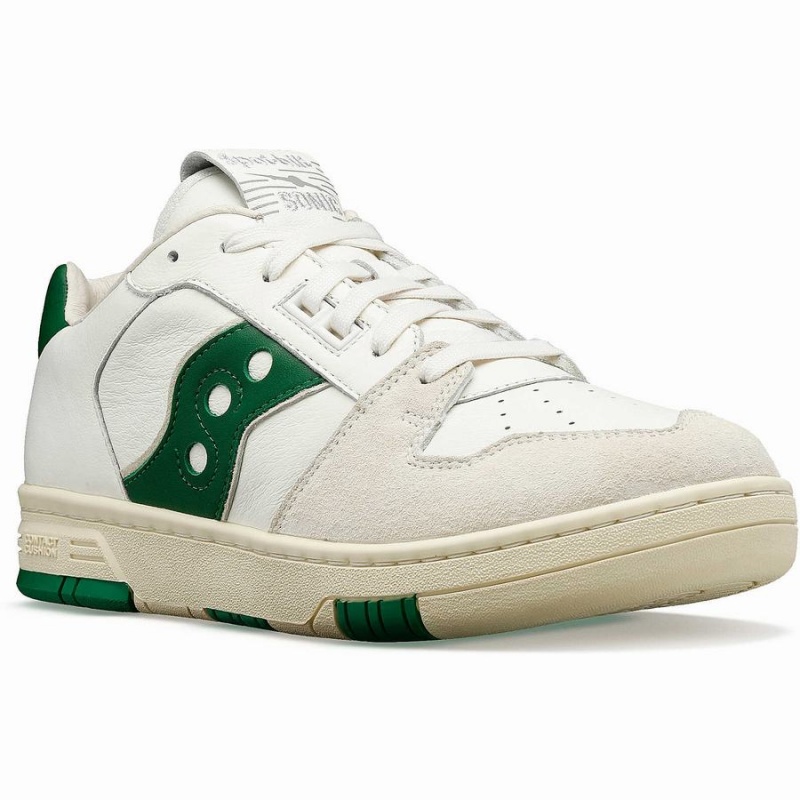 Sapatilhas Saucony Spot-Bilt™ Sonic Low Premium Feminino Bege Verdes | Portugal S57126-T68