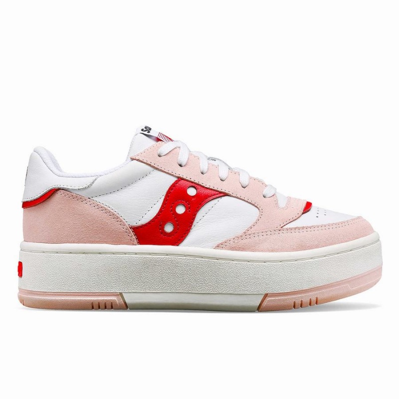 Sapatilhas Saucony St. Valentine Jazz Court Plataforma Feminino Branco Rosa | Portugal S71236-J18