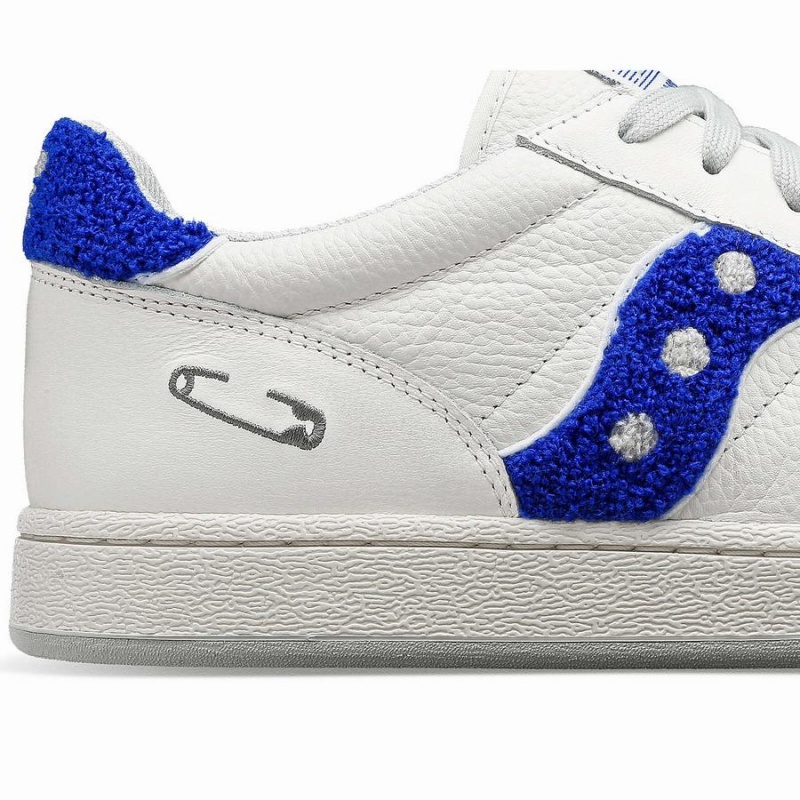 Sapatilhas Saucony X Maybe Tomorrow Jazz Court Varsity Feminino Branco Azuis | Portugal S71963-K93